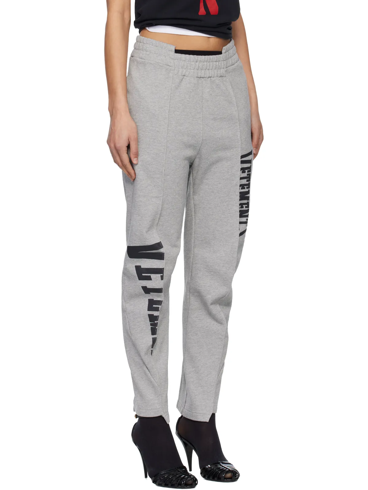 VETEMENTS Cut Up Logo スウェットパンツ - 画像2