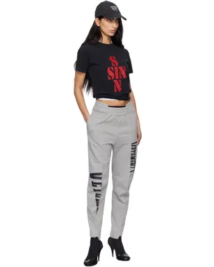 VETEMENTS Cut Up Logo スウェットパンツ - サムネイル4