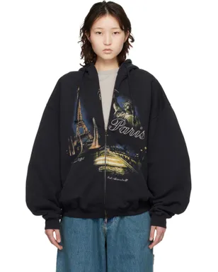 VETEMENTS 'Paris' Tourist ジップアップフーディ - サムネイル1