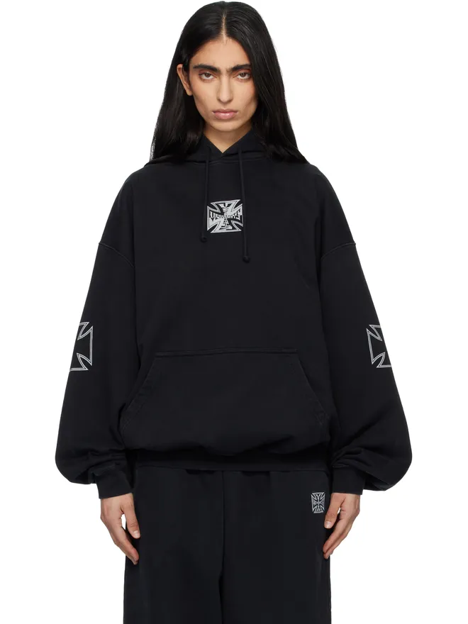 VETEMENTS VETEMENTS Tripple Biker Cross Logo フーディの商品画像