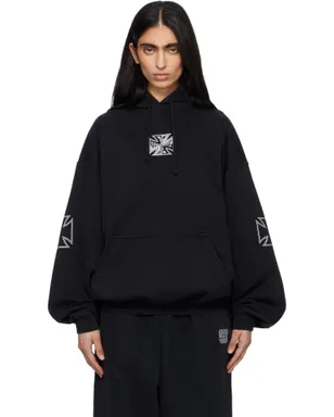 VETEMENTS Tripple Biker Cross Logo フーディ - サムネイル1