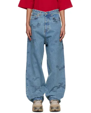 VETEMENTS Passport Stamps ジーンズ - サムネイル1