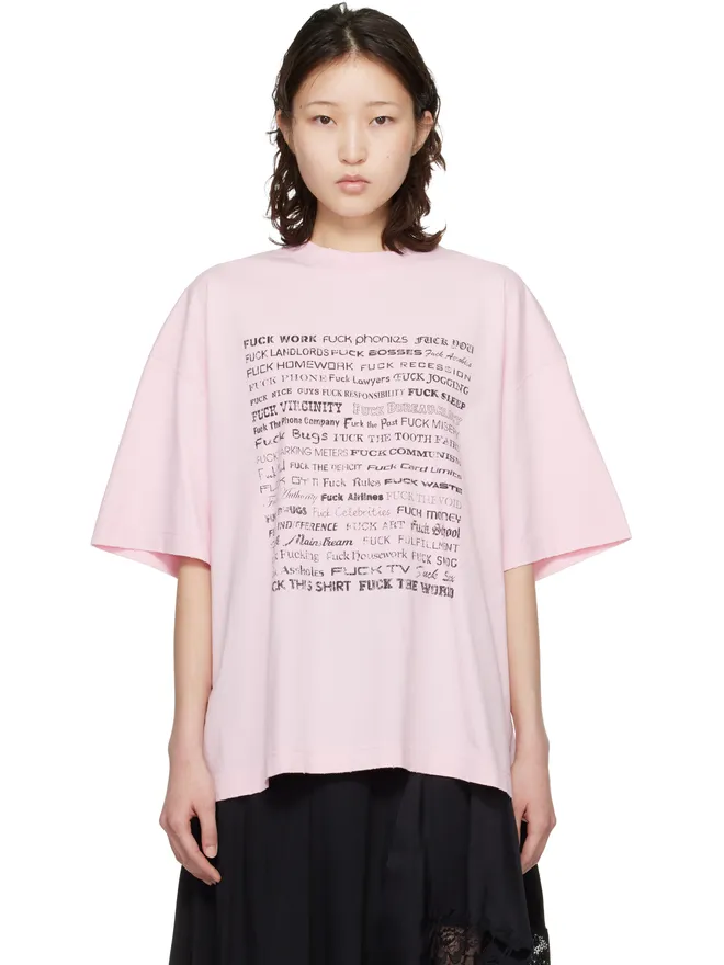 VETEMENTS VETEMENTS Fuck Everything Tシャツの商品画像