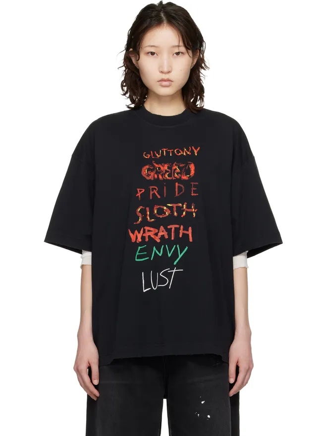 VETEMENTS VETEMENTS 7 Sins Tシャツの商品画像