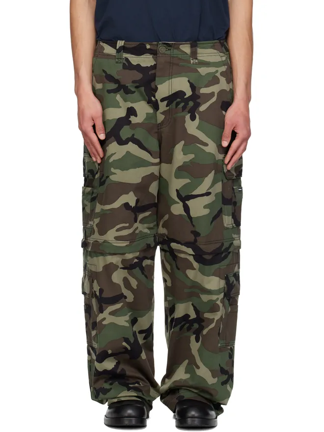 VETEMENTS VETEMENTS グリーン 迷彩 カーゴパンツの商品画像