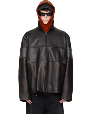 VETEMENTS Cut-Up レザージャケット - サムネイル1
