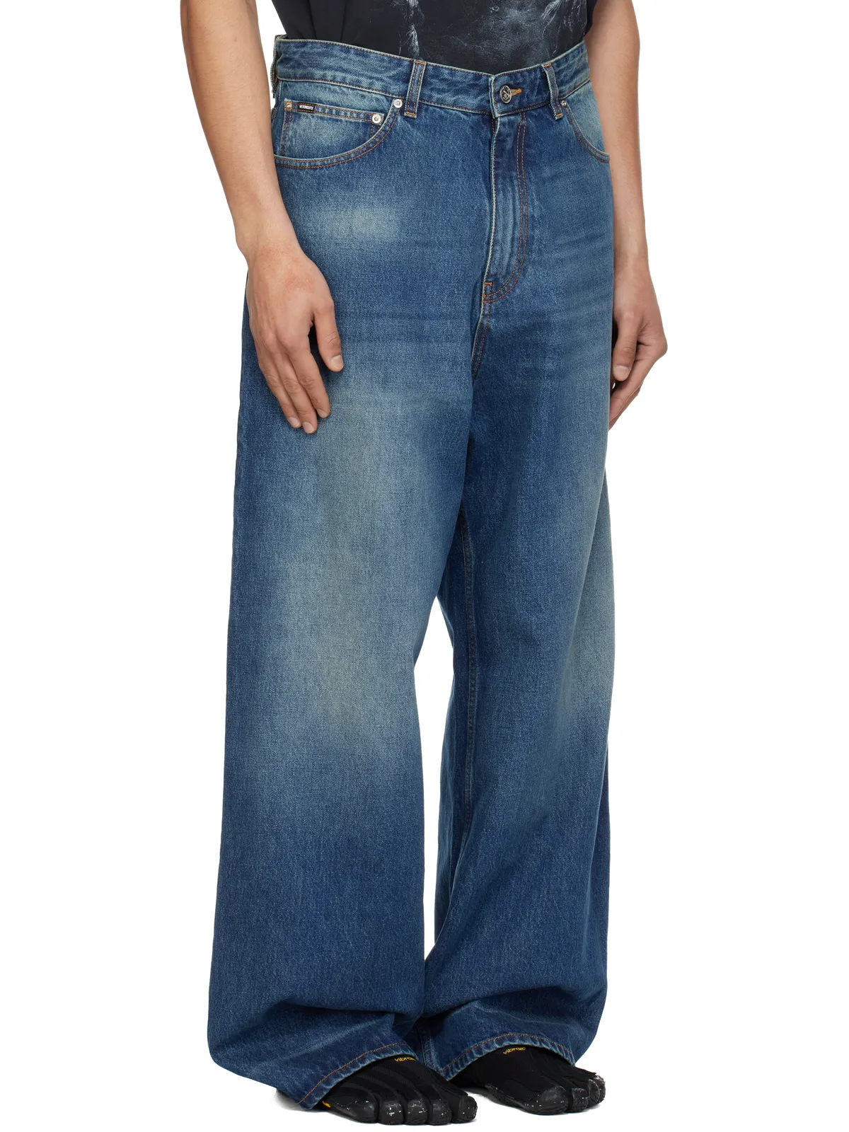 VETEMENTS ウォッシュ バギージーンズ - 画像2