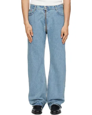 VETEMENTS Allover Zip O-Leg ジーンズ - サムネイル1