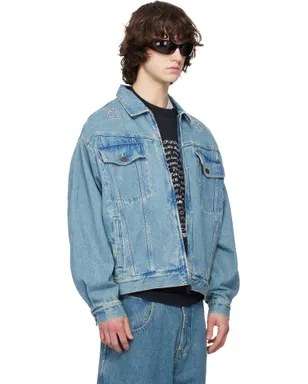 VETEMENTS Biker Crosses デニムジャケット - サムネイル2