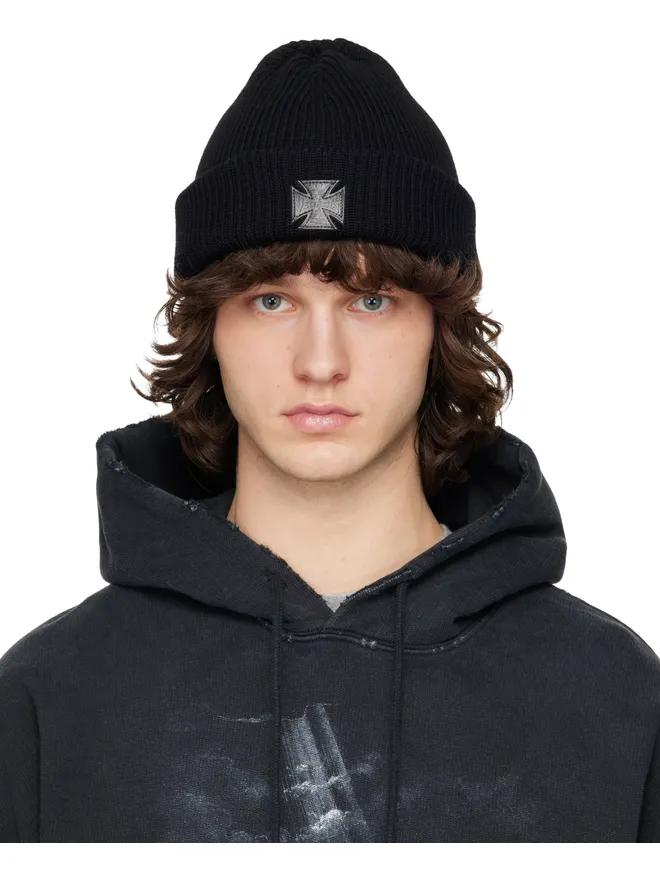 VETEMENTS VETEMENTS Leather Biker Cross Label ビーニーの商品画像