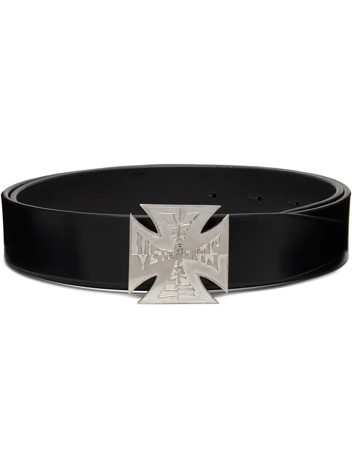 VETEMENTS Metal Biker Cross ロゴ ベルト - 画像1