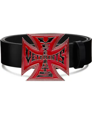 VETEMENTS Biker Cross Logo Jumbo ベルト - サムネイル1