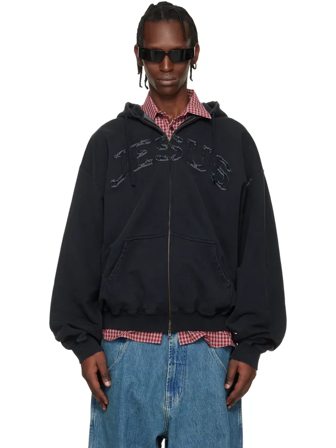 VETEMENTS VETEMENTS 'Jesus Christ' ジップアップフーディの商品画像