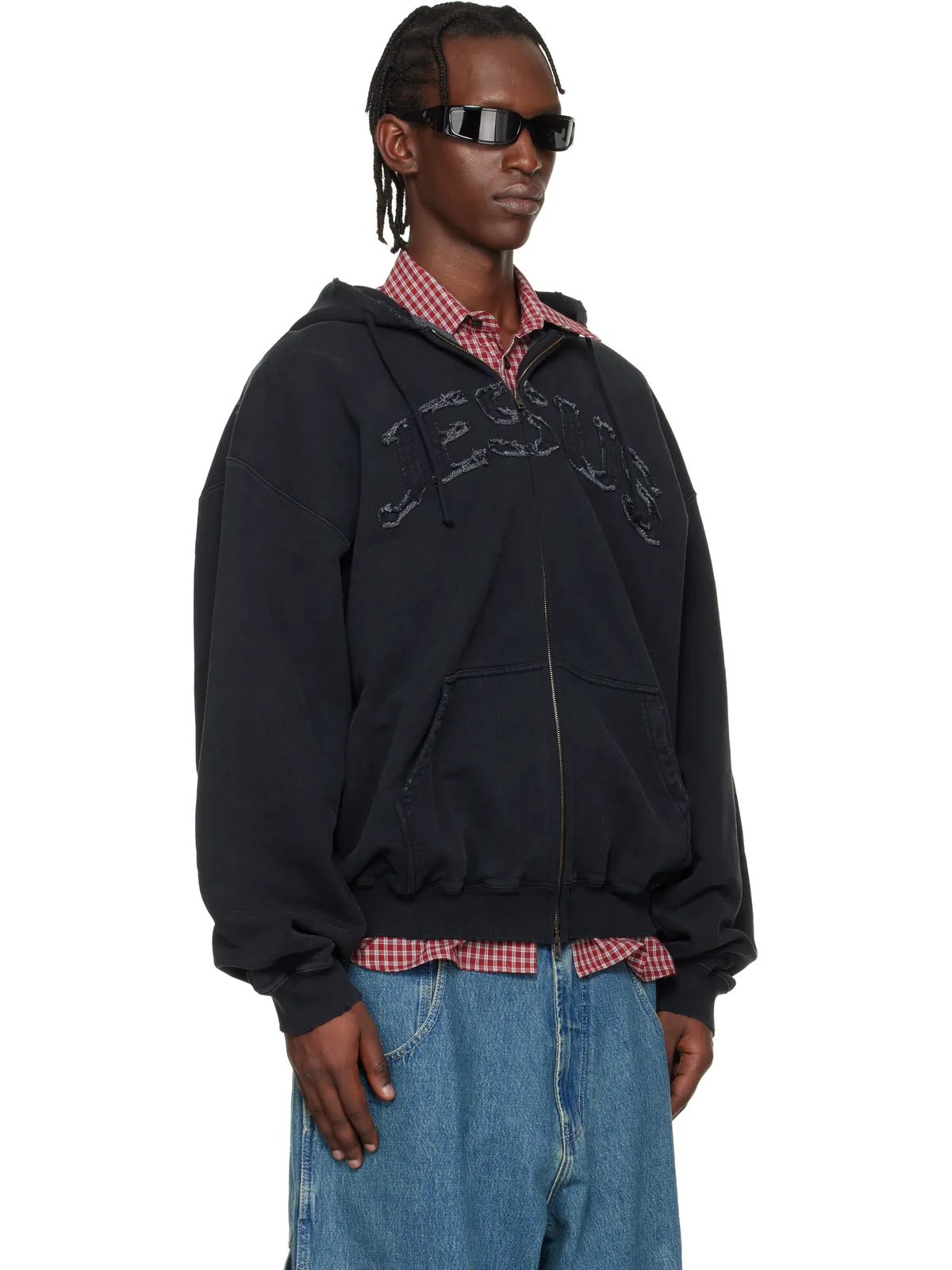 VETEMENTS 'Jesus Christ' ジップアップフーディ - 画像2