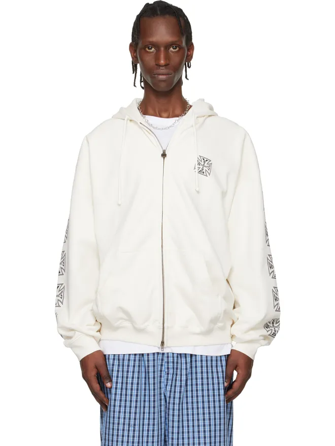 VETEMENTS VETEMENTS Biker Cross Sleeves ジップアップフーディの商品画像