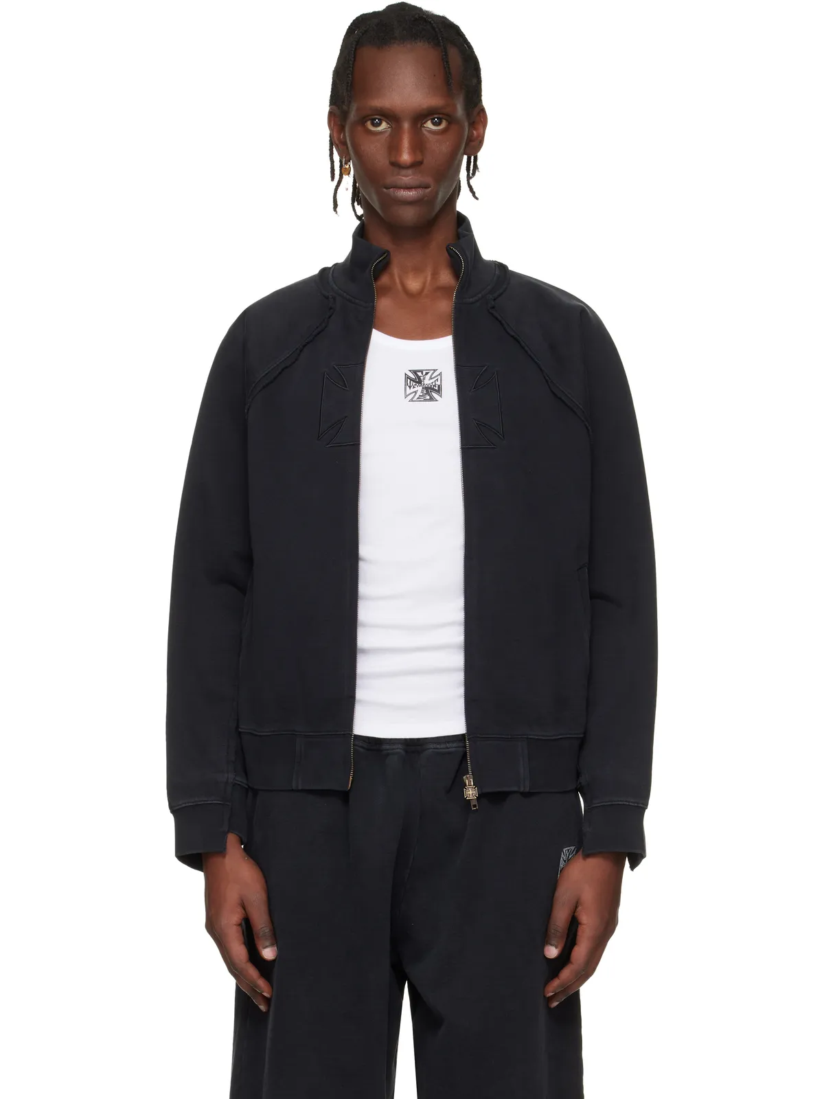 VETEMENTS Biker Cross フィット ジップアップ トラックジャケット - 画像1