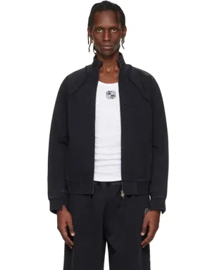 VETEMENTS Biker Cross フィット ジップアップ トラックジャケット - サムネイル1