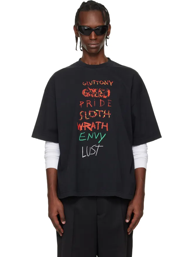 VETEMENTS VETEMENTS 7 Sins Tシャツの商品画像
