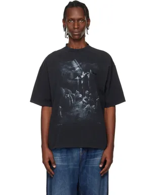 VETEMENTS Jesus On A Cross ディストレス Tシャツ - サムネイル1