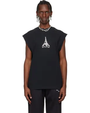 VETEMENTS Crystal 'Paris' ノースリーブ トップス - サムネイル1