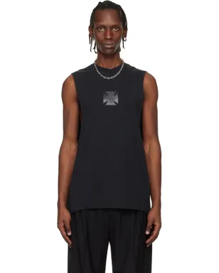 VETEMENTS Biker Leather Cross Jersey Muscle トップス - サムネイル1