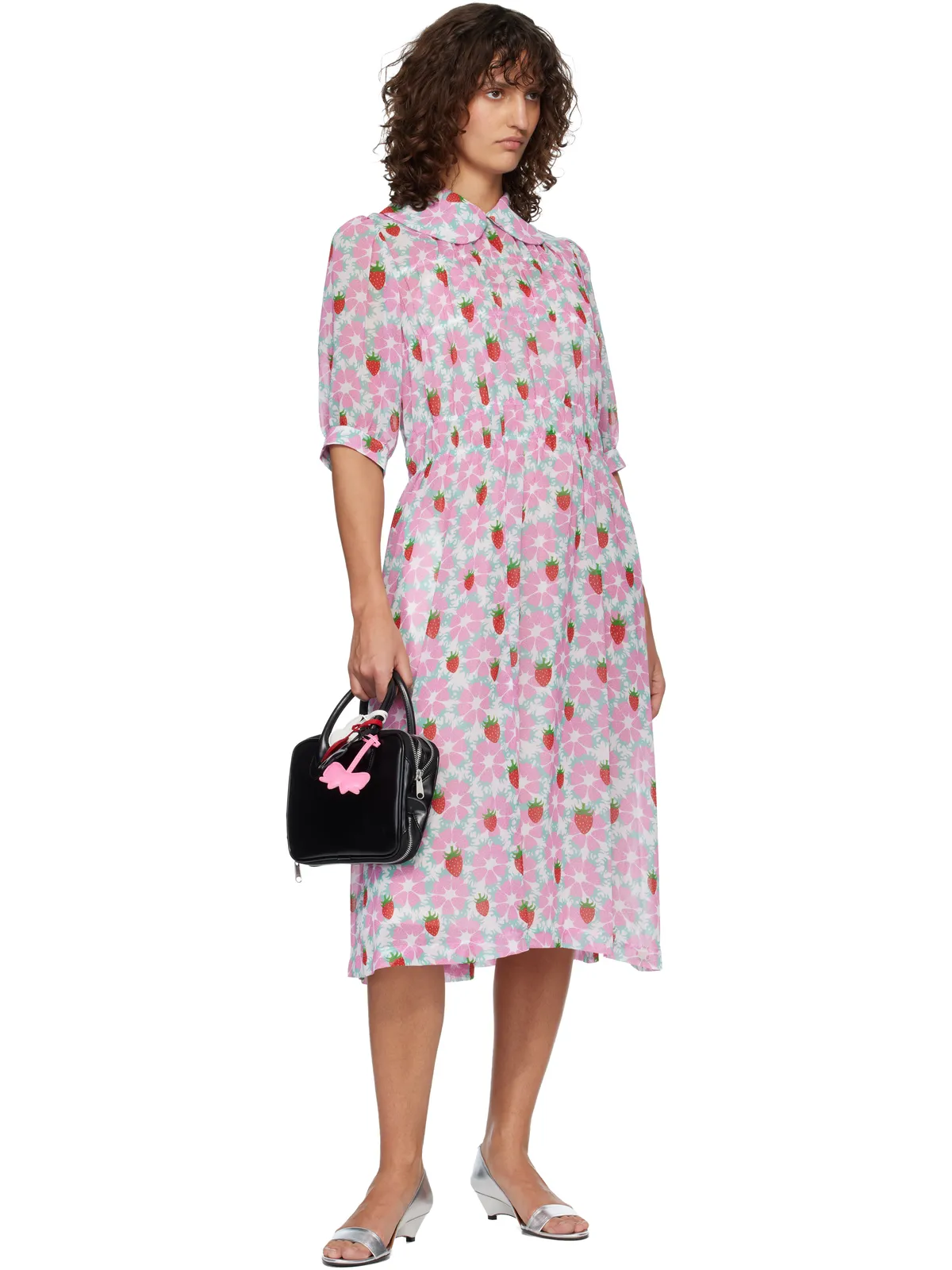 Comme des Garçons Girl Polyester Georgette Brett Westfall Pattern ワンピース - 画像4