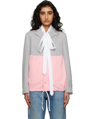 Comme des Garçons Girl パネル テーラードジャケット - サムネイル1