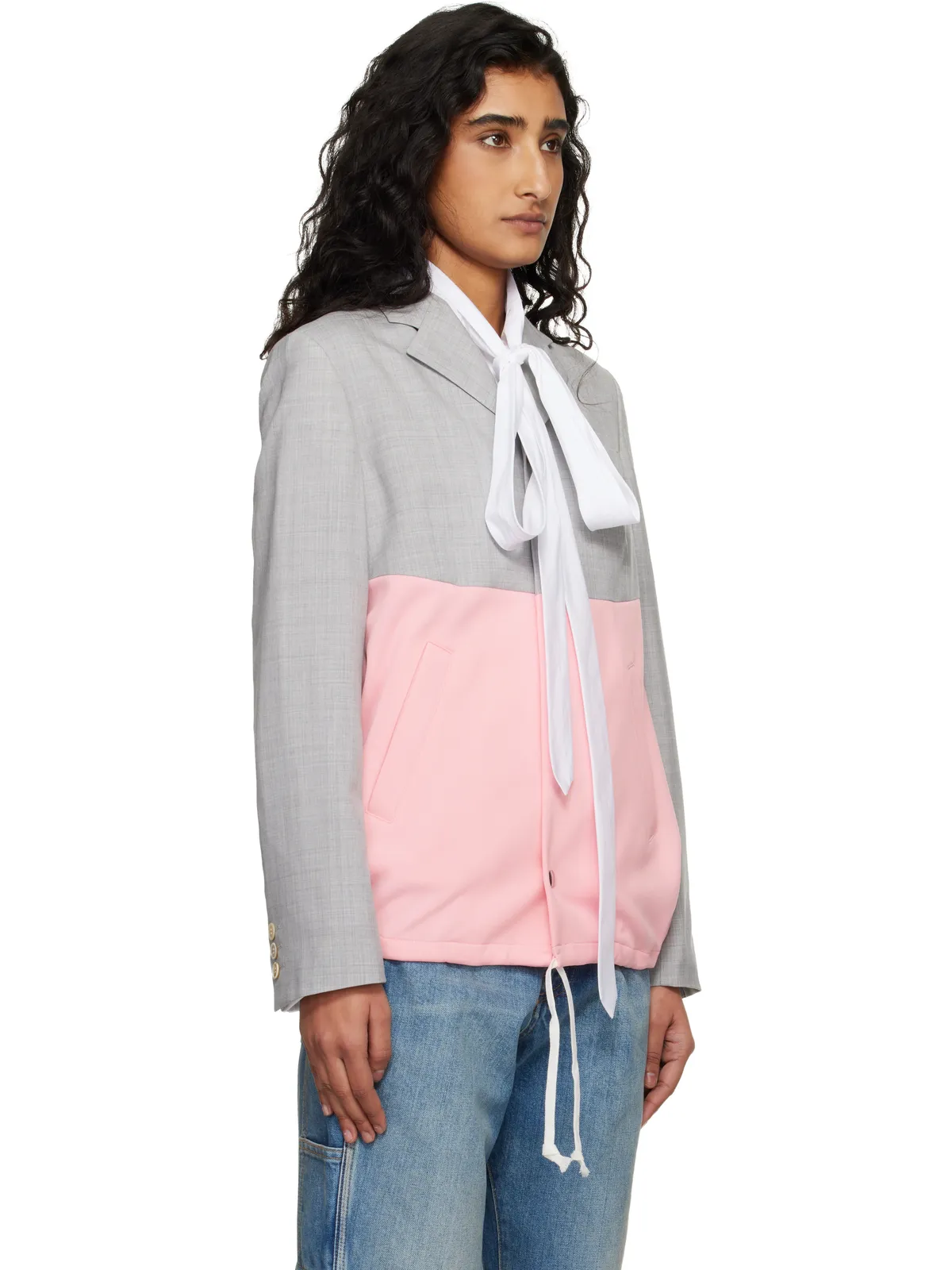 Comme des Garçons Girl パネル テーラードジャケット - 画像2