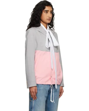 Comme des Garçons Girl パネル テーラードジャケット - サムネイル2
