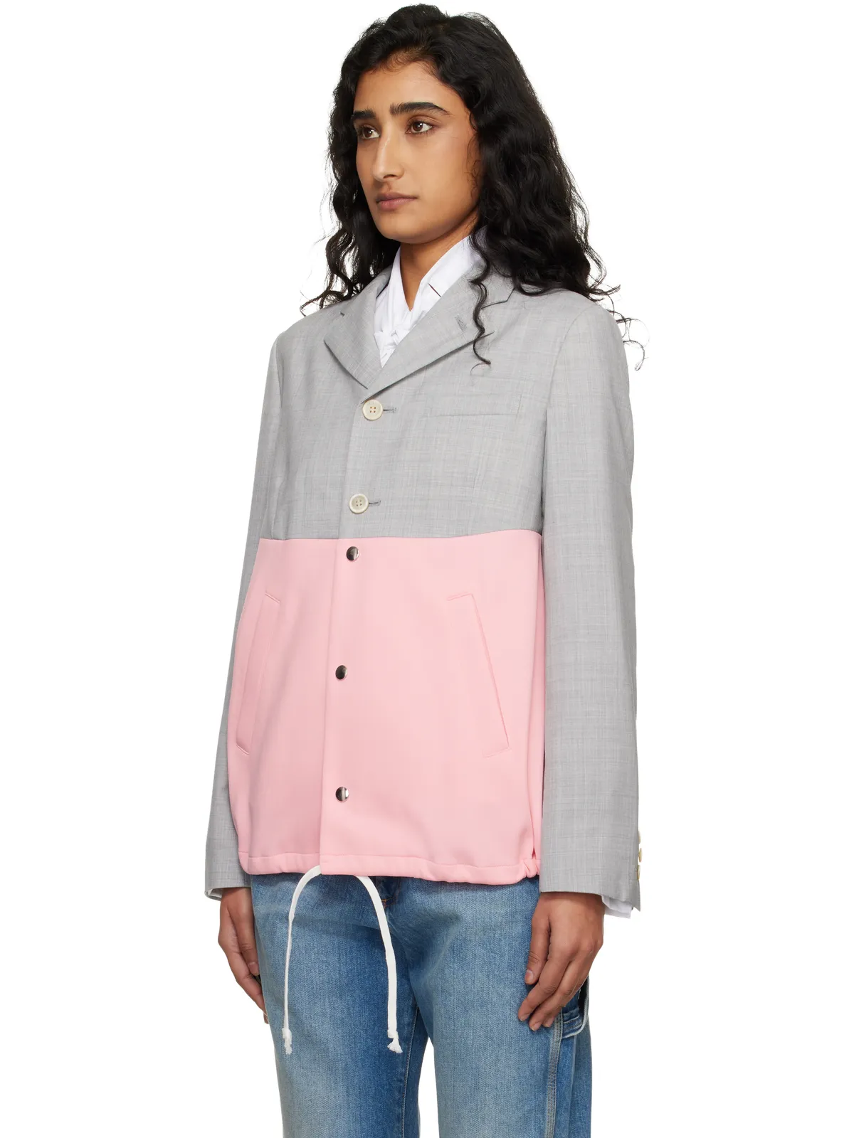 Comme des Garçons Girl パネル テーラードジャケット - 画像4
