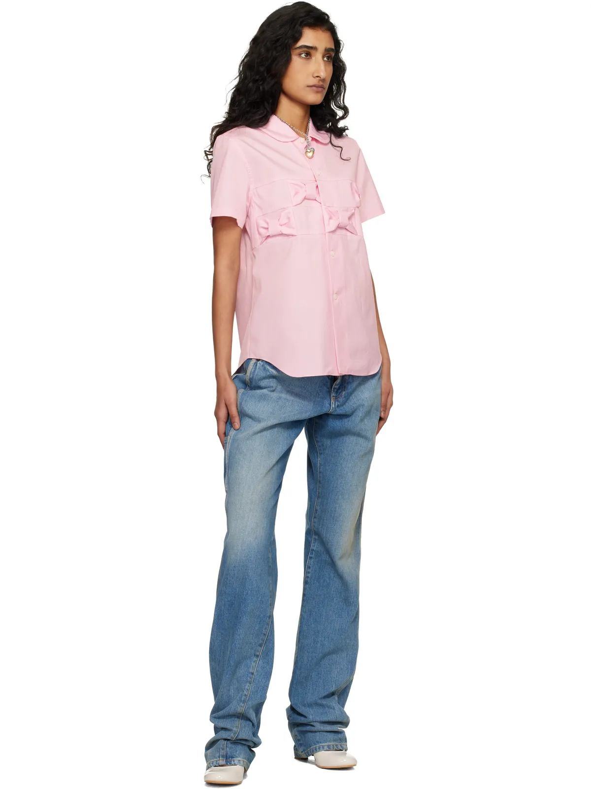 Comme des Garçons Girl コットン ブロード シャツ - 画像4