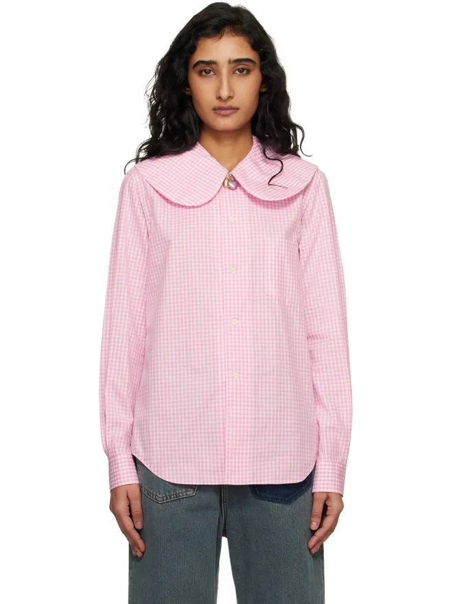 Comme des Garçons Girl Comme des Garçons Girl コットン ポプリン ギンガムチェック シャツの商品画像