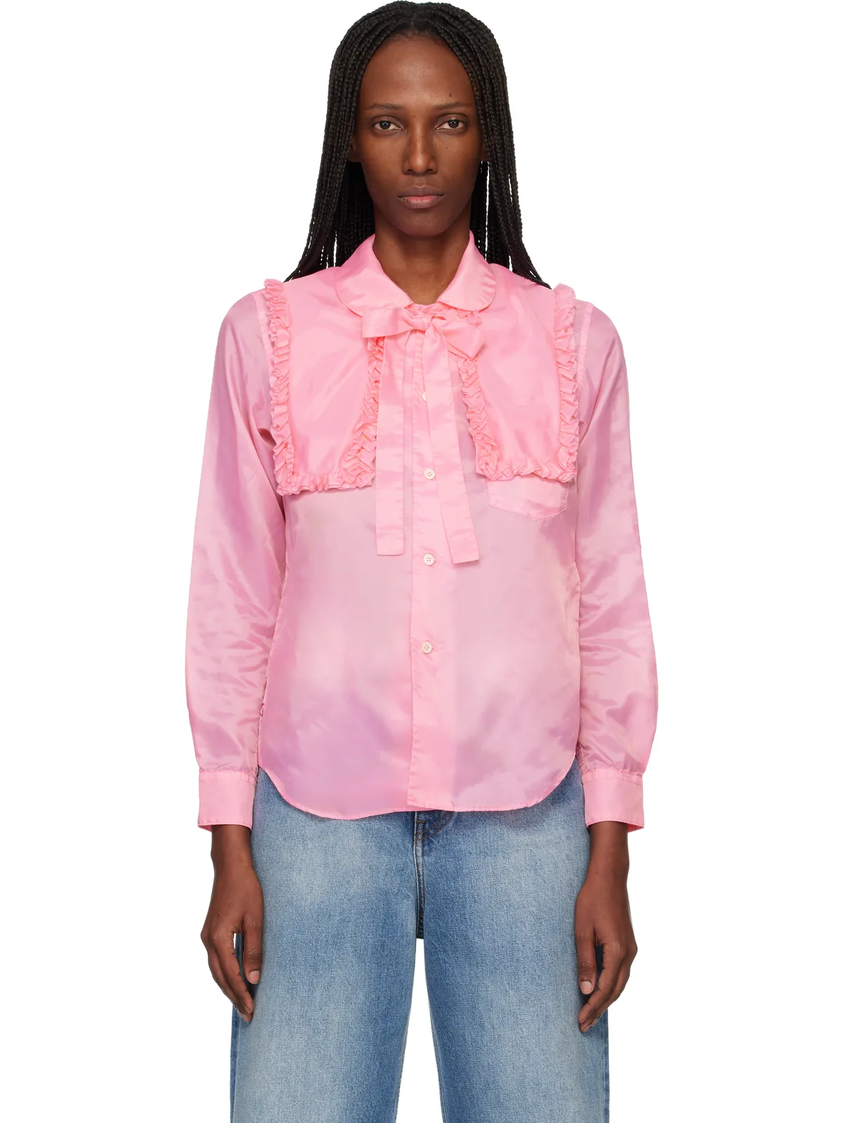 Comme des Garçons Girl Taffeta Garment Treated シャツ - 画像1