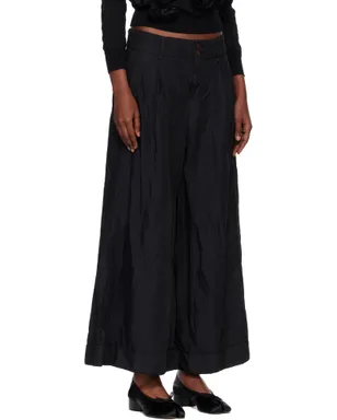 Comme des Garçons Comme des Garçons ツイル ガーメントダイ トラウザーズ - サムネイル2