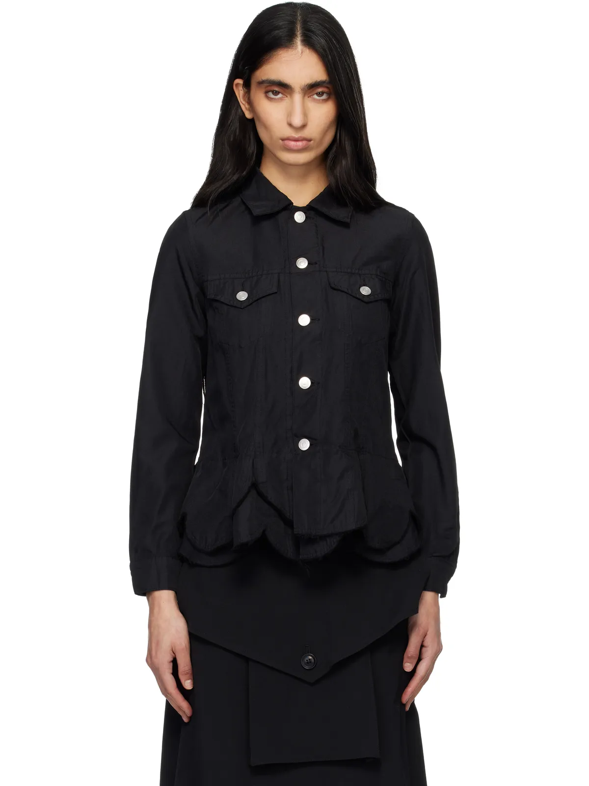 Comme des Garçons Comme des Garçons ポリエステルツイル ガーメントダイ ジャケット - 画像1