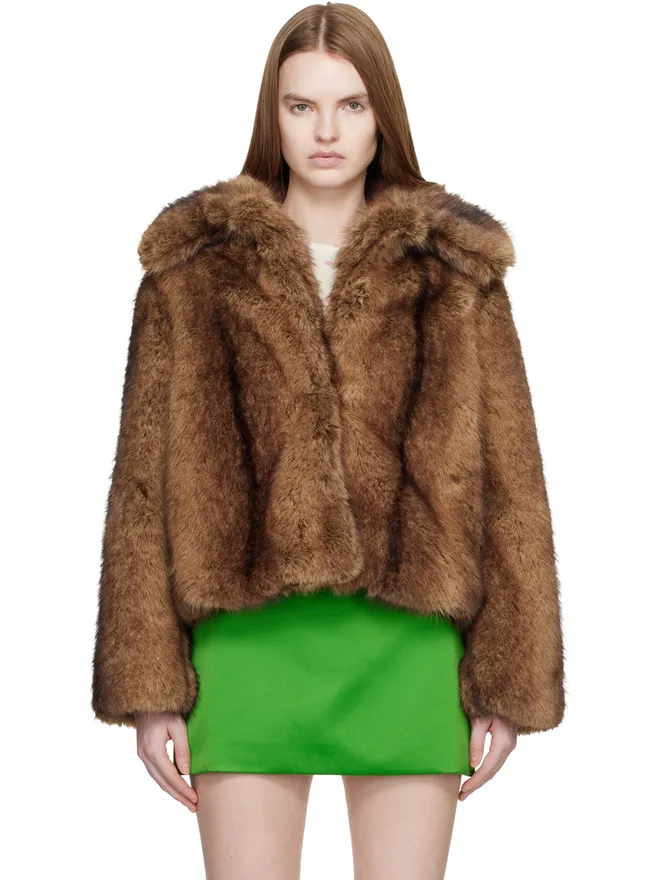 Sandy Liang Sandy Liang Kensington フェイクファー ジャケットの商品画像