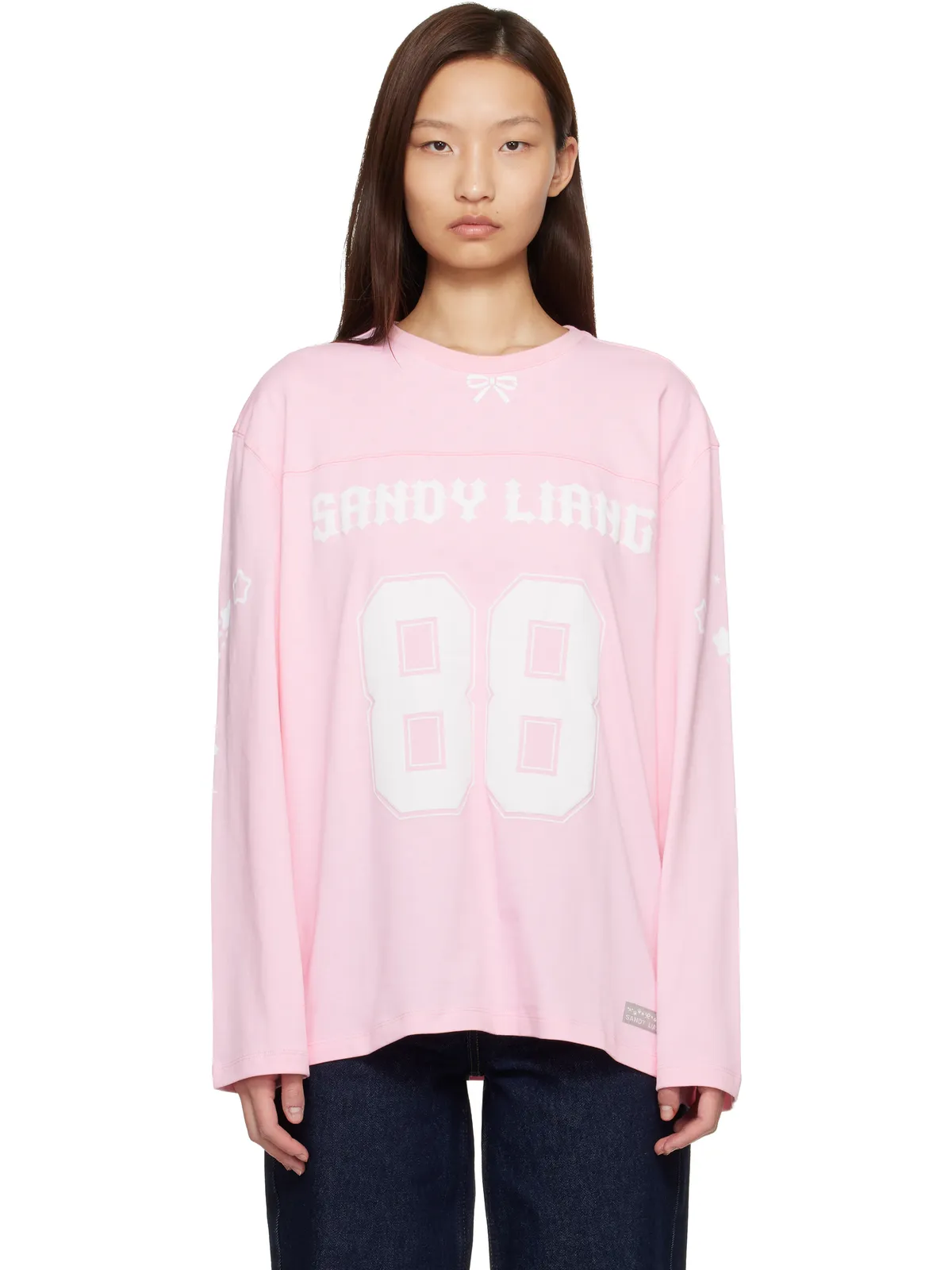 Sandy Liang Princeton 長袖Tシャツ - 画像1