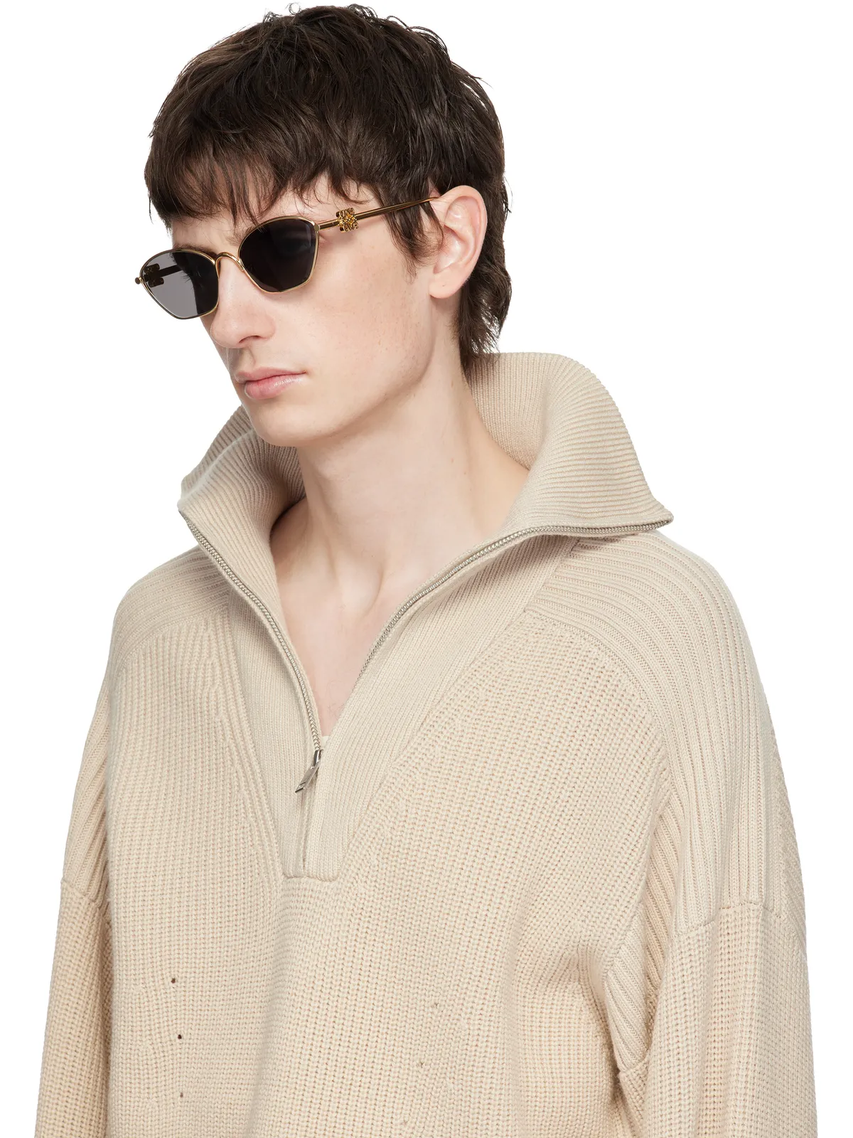 LOEWE アナグラム ヘキサゴンサングラス - 画像4
