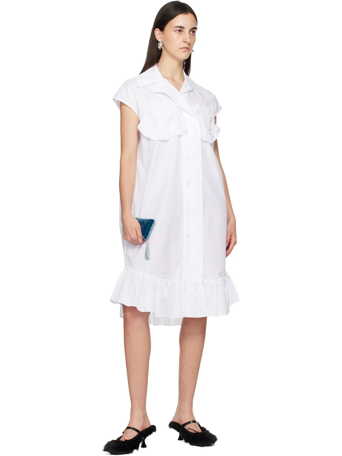 Sophie Bille Brahe Lily Bleu ベルベット ジュエリーボックス - 画像4
