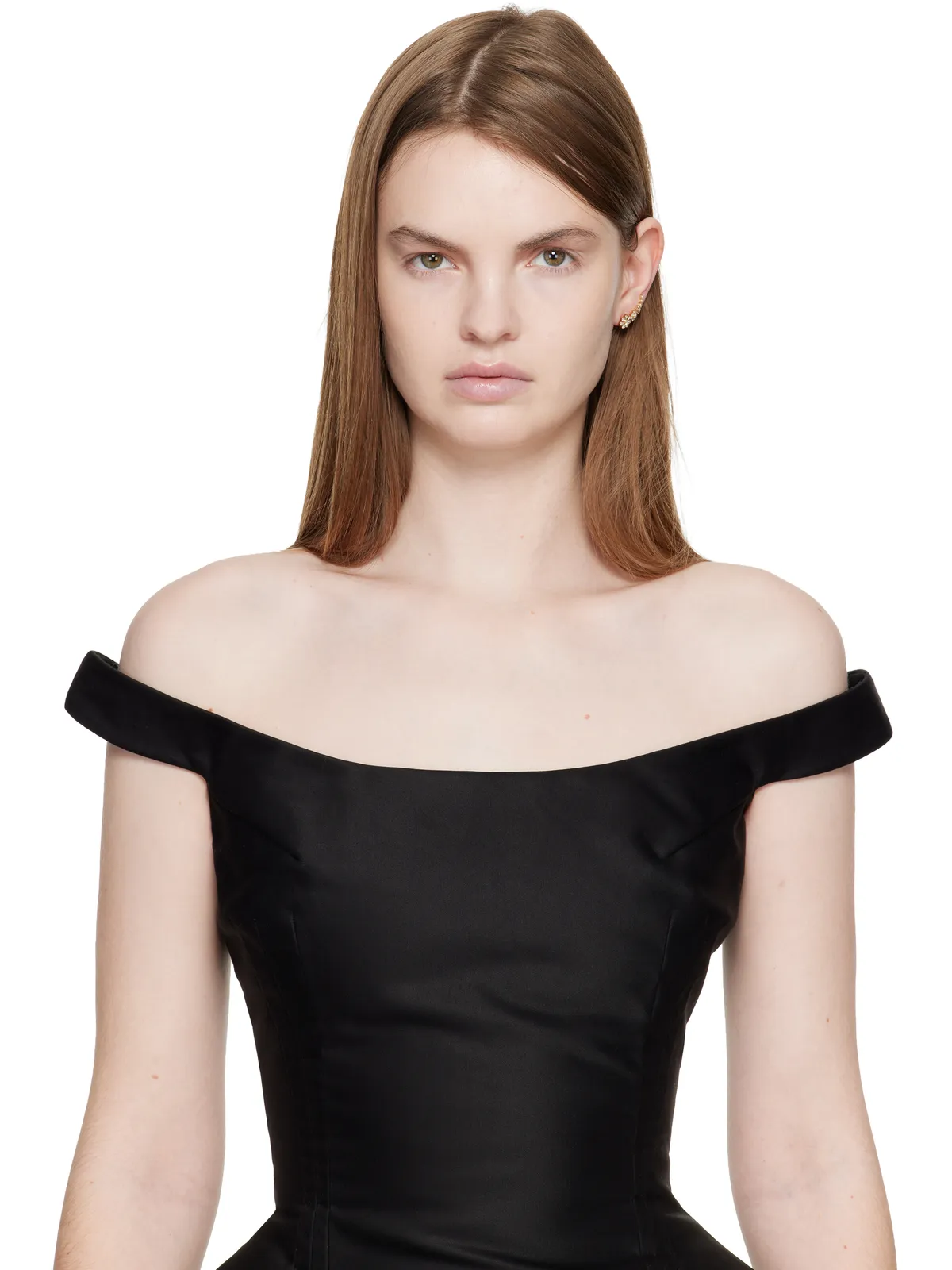 Sophie Bille Brahe Croissant Fleur シングルピアス - 画像3
