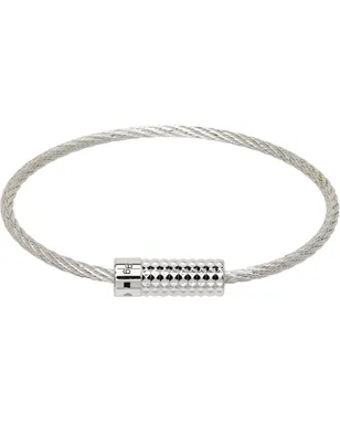 Le Gramme Pyramid Guilloche 'le 9g' ケーブルブレスレット - サムネイル1