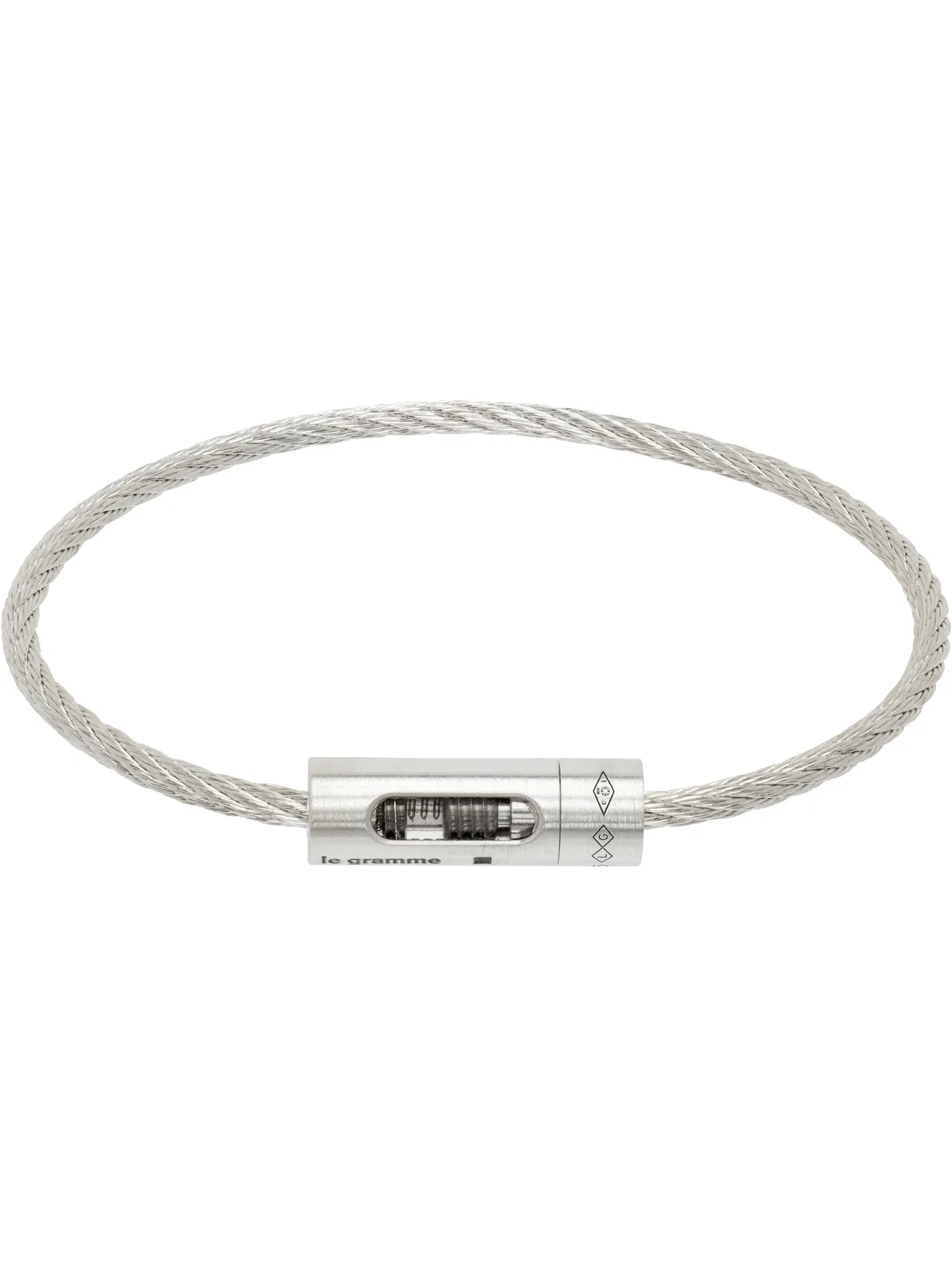 Le Gramme Perforated 'le 8g' ケーブル ブレスレット - 画像1