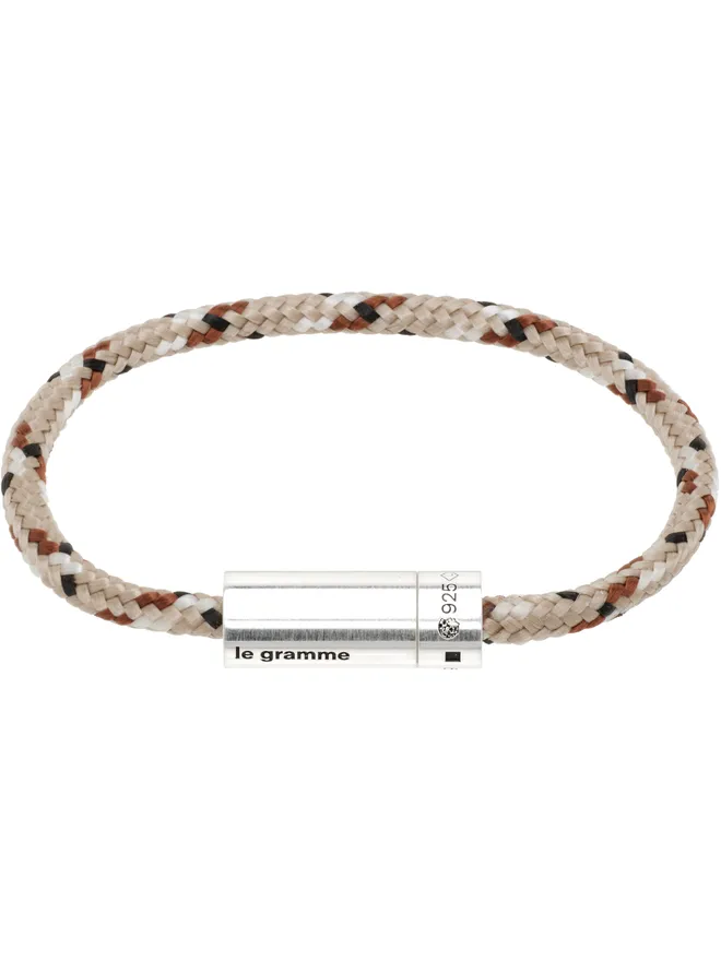 Le Gramme Le Gramme ベージュ 'le 7g' Technical Nato Cable ブレスレットの商品画像