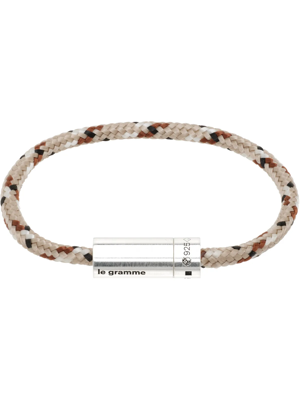 Le Gramme ベージュ 'le 7g' Technical Nato Cable ブレスレット - 画像1