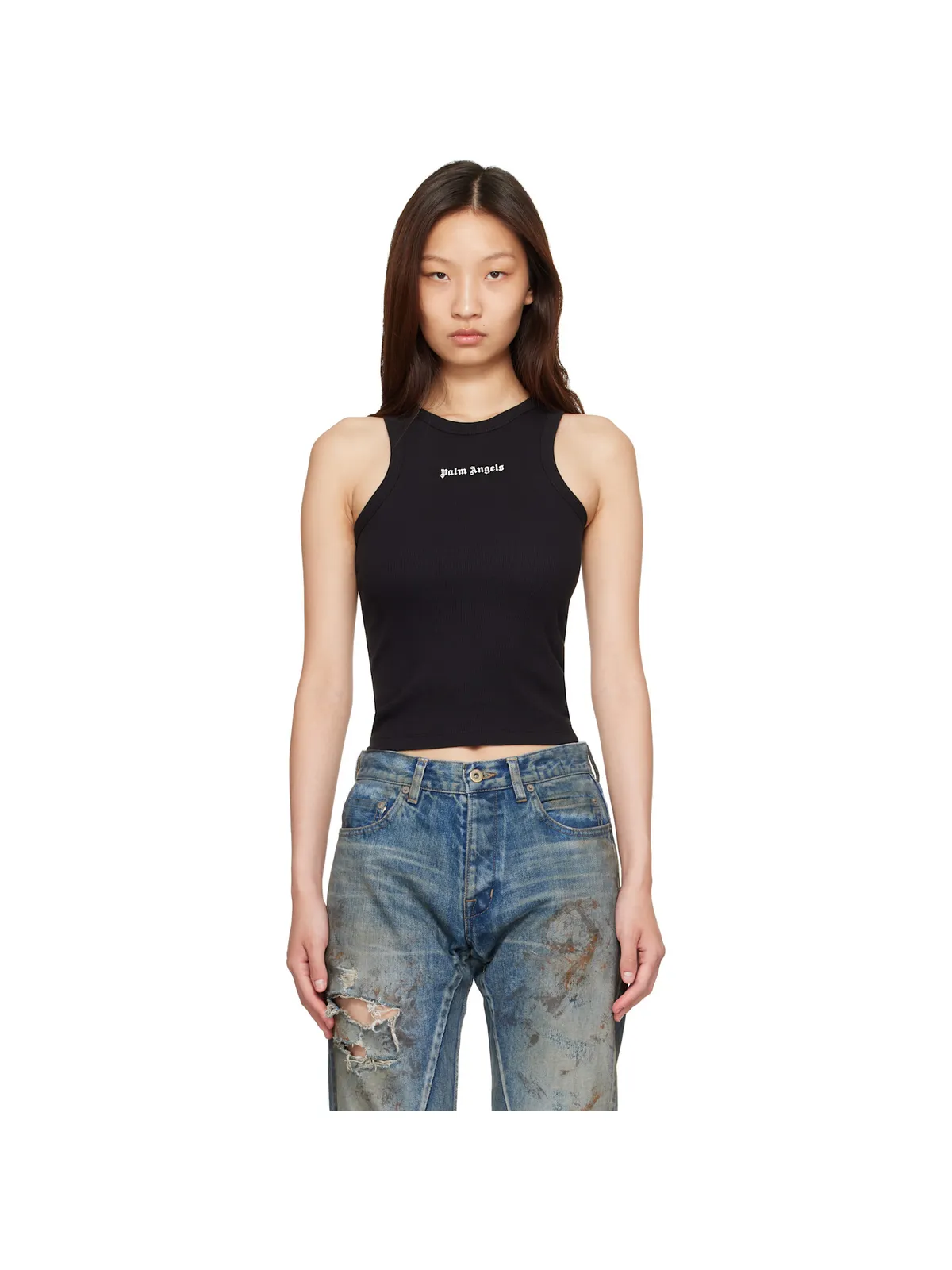 Palm Angels Classic Logo フィット タンクトップ - 画像1