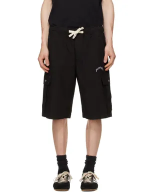 Palm Angels カーブドロゴ ルーズ カーゴショートパンツ - サムネイル1