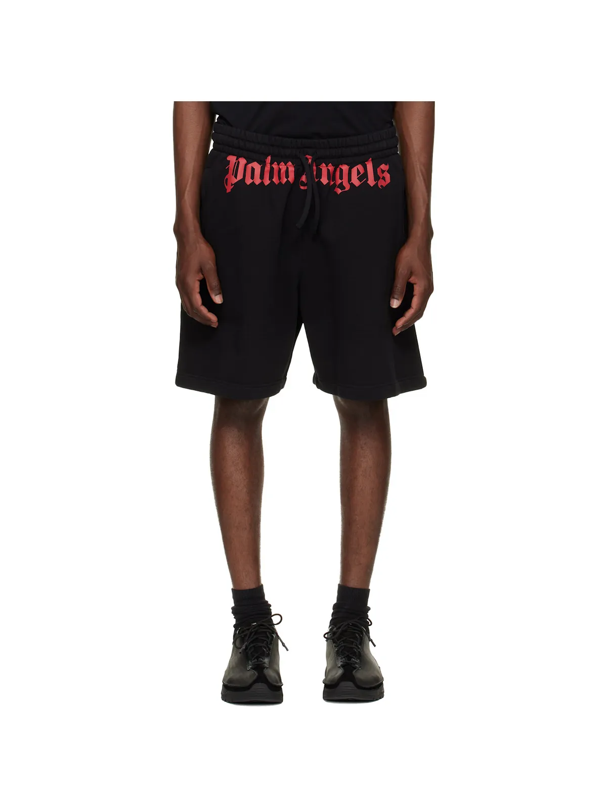 Palm Angels Waist Logo ショートパンツ - 画像1