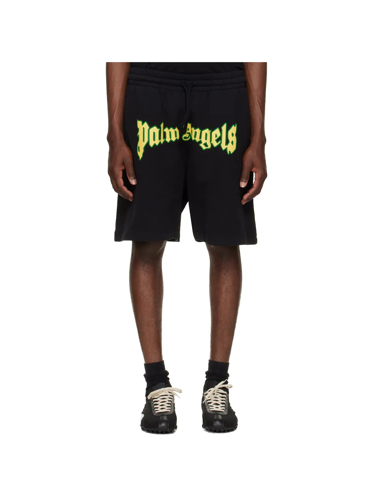 Palm Angels Outline Logo スウェットショートパンツ - 画像1