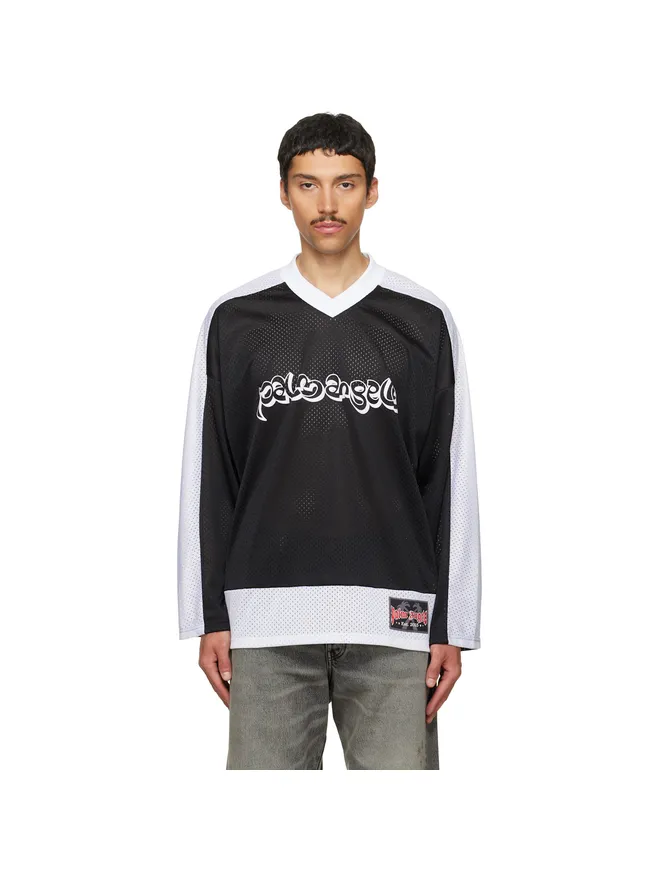 Palm Angels Palm Angels Thai Logo メッシュ ルーズ 長袖Tシャツの商品画像
