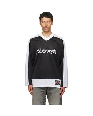 Palm Angels Thai Logo メッシュ ルーズ 長袖Tシャツ - サムネイル1